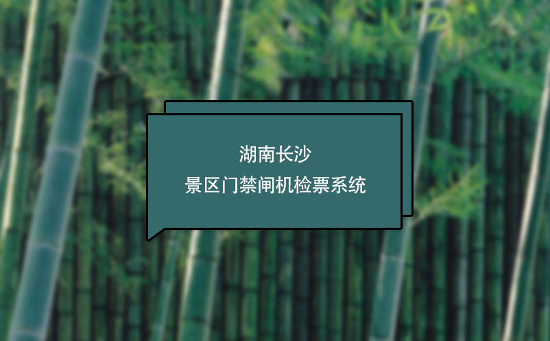 湖南長沙景區門禁閘機檢票系統