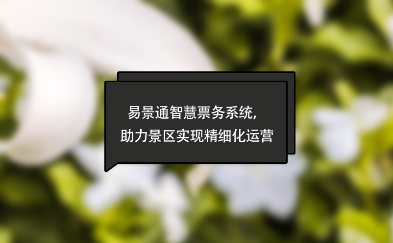 易景通智慧票務系統，助力景區實現精細化運營