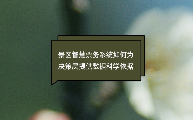 景區智慧票務系統如何為決策層提供數據科學依據