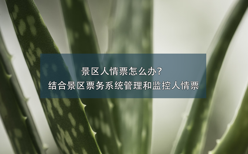 景區人情票怎么辦？結合景區票務系統管理和監控人情票