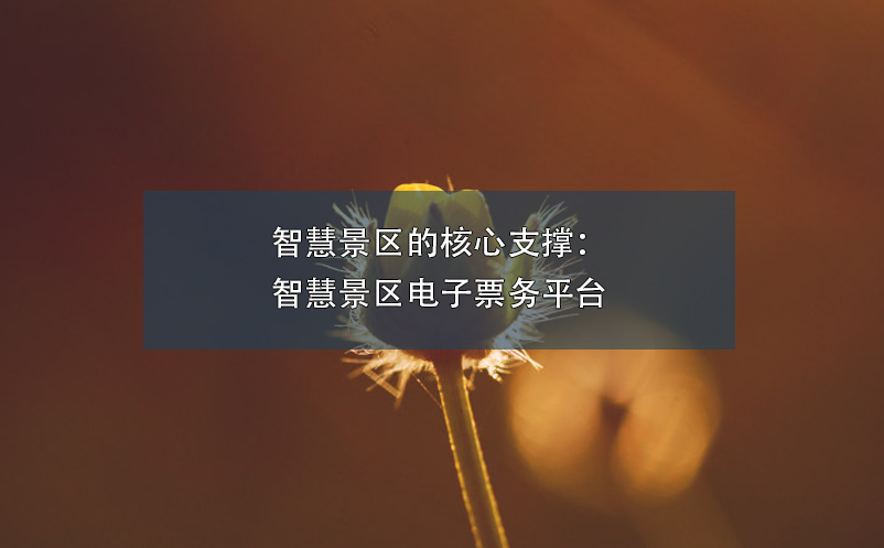 智慧景區的核心支撐：智慧景區電子票務平臺